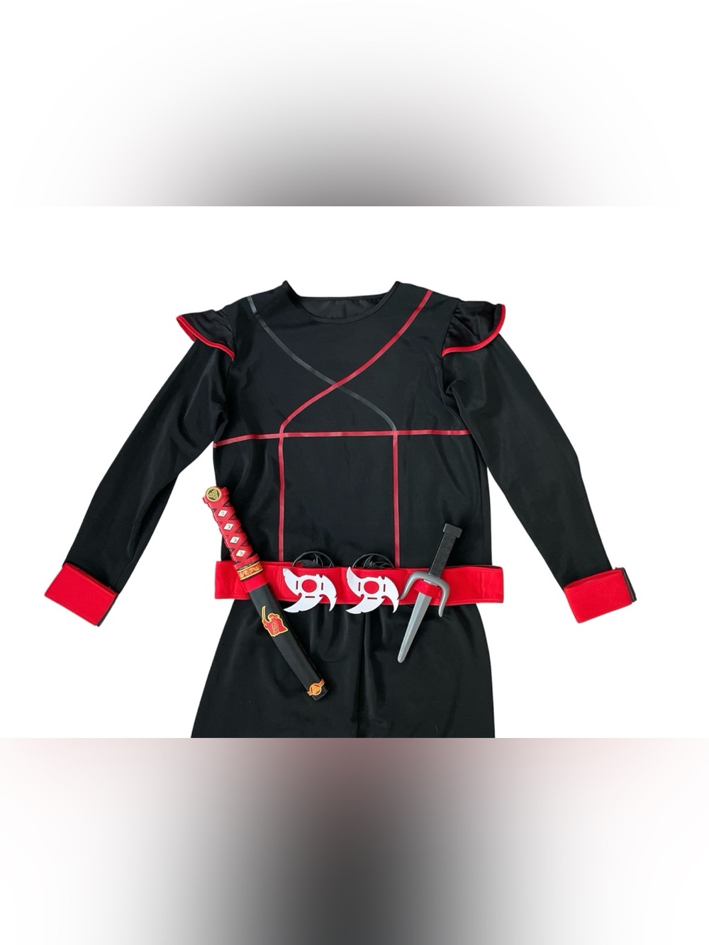 Youth Size 14 Ninja costume with accessories